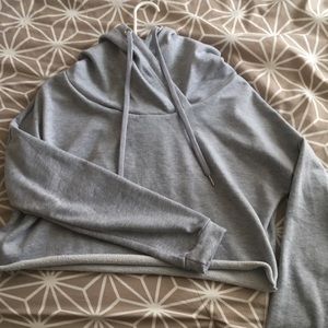 A crop top hoodie